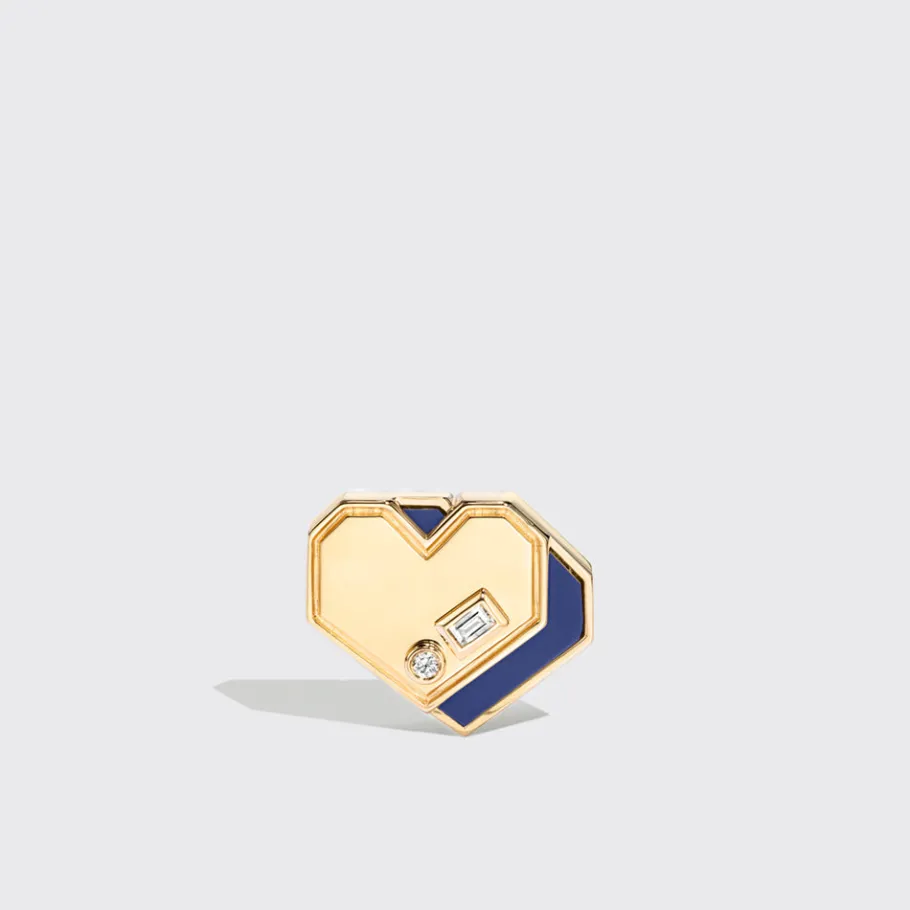 lapis_yellow_gold_mini_he_2.webp LAPIS YELLOW GOLD MINI HEART STUDS>Boochier Online