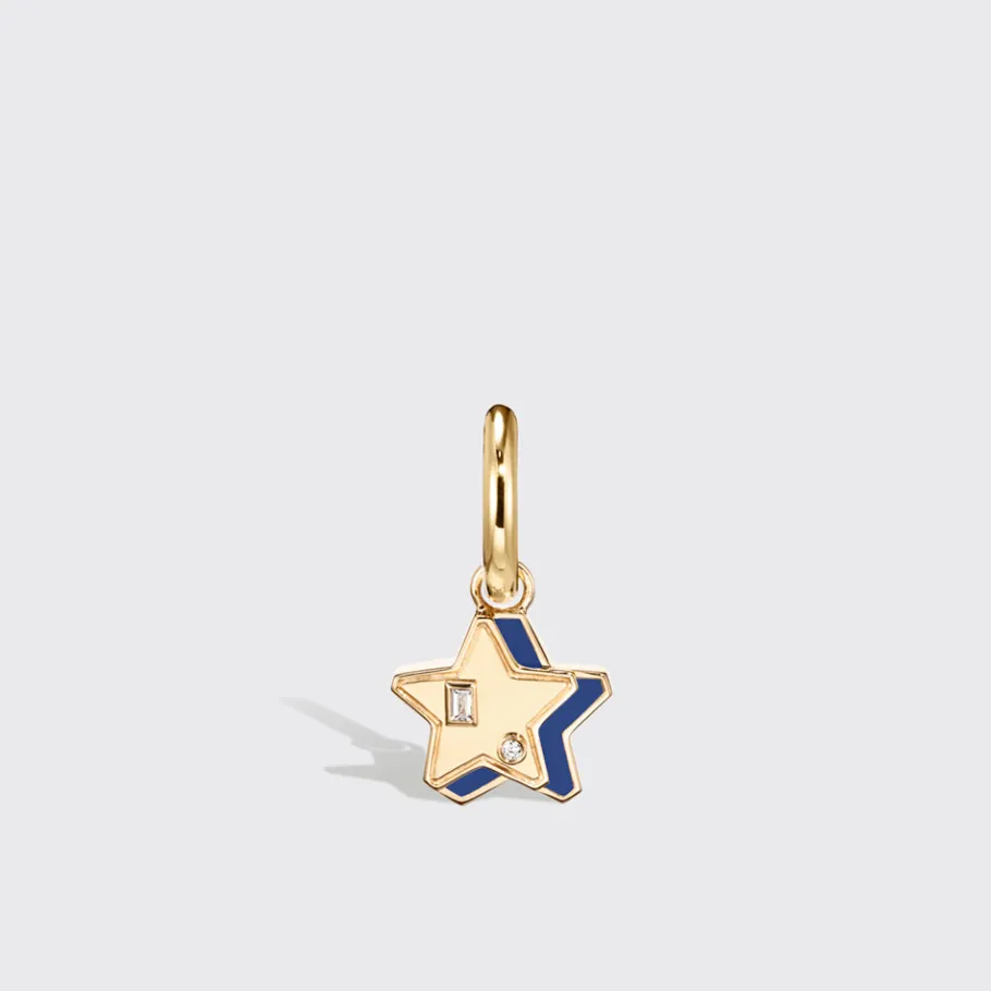 lapis_yellow_gold_mini_st_0-1.webp LAPIS YELLOW GOLD MINI STAR HOOP MONO EARRING>Boochier Clearance