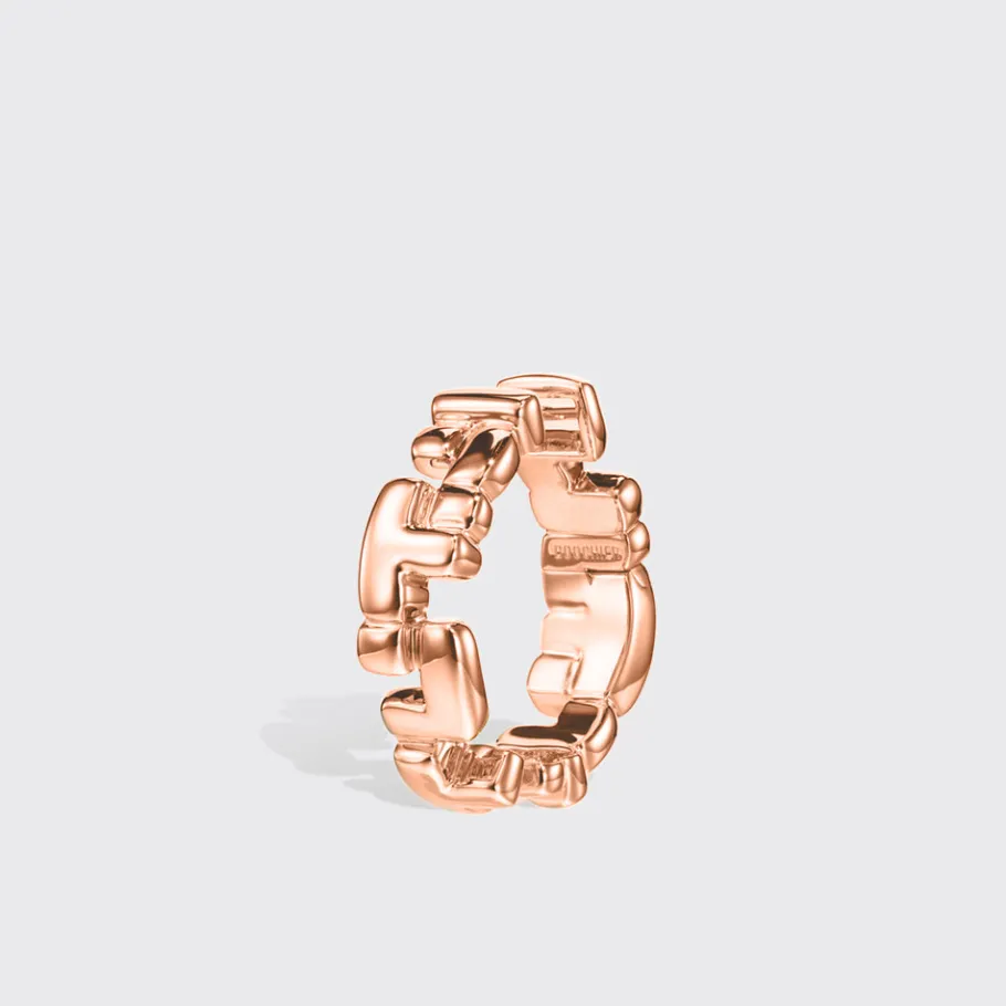 large_rose_gold_arcade_do_1.webp LARGE ROSE GOLD ARCADE DOUBLE ETERNITY LOCK EARRINGS>Boochier Fashion