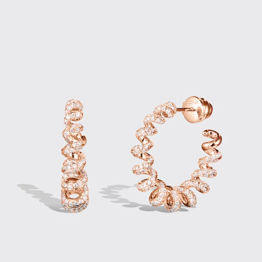 large_rose_gold_diamond_s_0.webp LARGE ROSE GOLD DIAMOND SLINKEE EARRINGS>Boochier Best