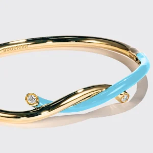 LIGHT BLUE FRUIT HOOPS BANGLE>Boochier Online