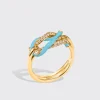 LIGHT BLUE FRUIT HOOPS BUCKLE RING>Boochier New