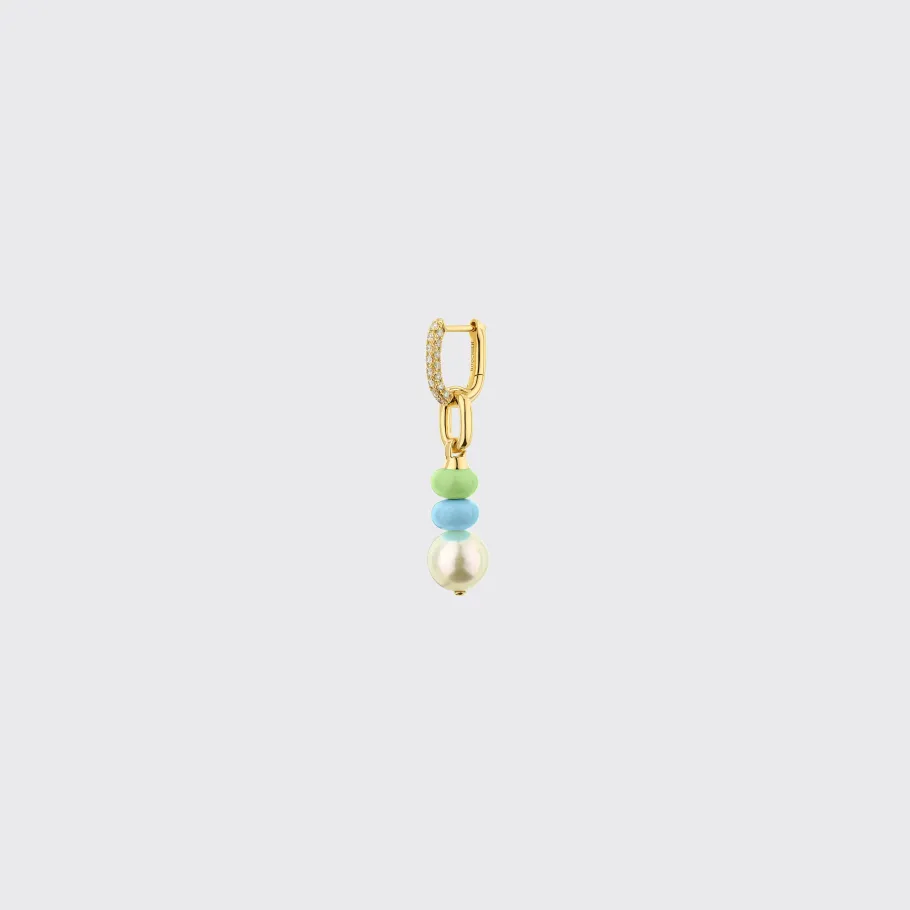 light_bluelime_green_sing_1.webp LIGHT BLUE-LIME GREEN SINGLE PEARL DIAMOND B-BOY EARRING>Boochier Online