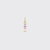 LIGHT PINK-LILAC DOUBLE PEARL DIAMOND B-BOY EARRING>Boochier Discount
