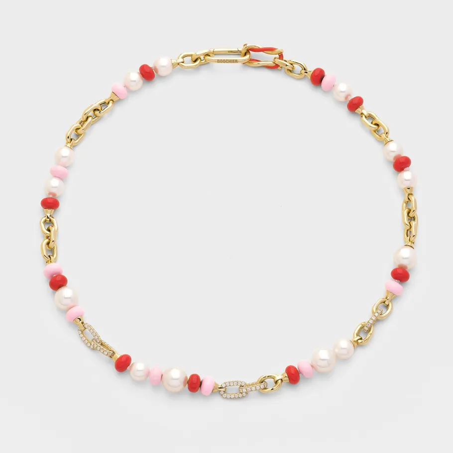 light_pinkred_diamond_bbo_0-1.webp LIGHT PINK-RED DIAMOND B-BOY CHAIN NECKLACE>Boochier Discount