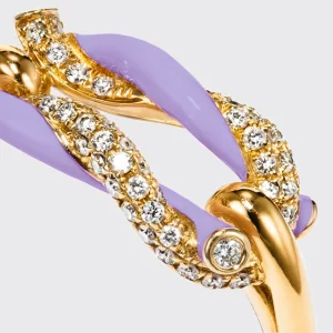 LILAC FRUIT HOOPS BUCKLE RING>Boochier New