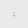 LILAC SINGLE PEARL DIAMOND B-BOY EARRING>Boochier Clearance