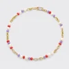 LILAC-RED DIAMOND B-BOY CHAIN NECKLACE>Boochier Discount