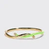 LIME GREEN FRUIT HOOPS BANGLE>Boochier Outlet