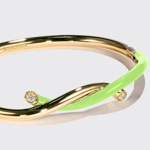 LIME GREEN FRUIT HOOPS BANGLE>Boochier Outlet
