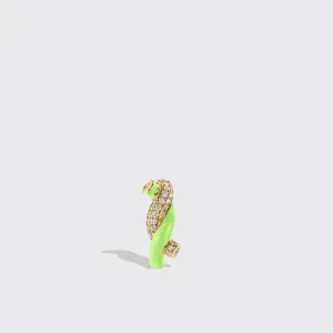 LIME GREEN SMALL FRUIT HOOPS EARRINGS>Boochier Best