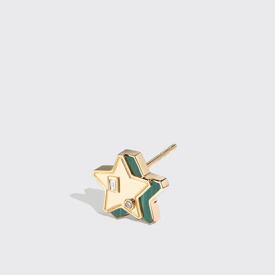 malachite_yellow_gold_min_1-1.webp MALACHITE YELLOW GOLD MINI STAR STUDS>Boochier Sale