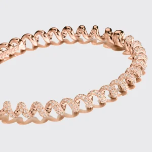 MINI ROSE GOLD DIAMOND SLINKEE BANGLE>Boochier Discount
