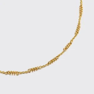 MINI YELLOW GOLD SLINKEE NECKLACE>Boochier Outlet