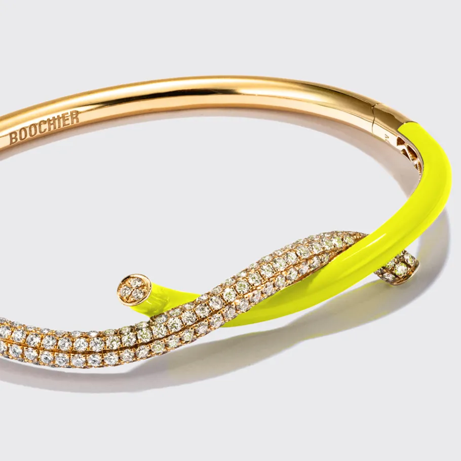 neon_yellow_fruit_hoops_d_1-1.webp NEON YELLOW FRUIT HOOPS DIAMOND BANGLE>Boochier Best