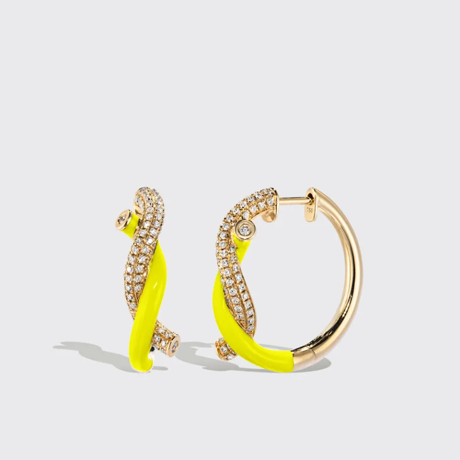 neon_yellow_fruit_hoops_e_0.webp NEON YELLOW FRUIT HOOPS EARRINGS>Boochier Clearance