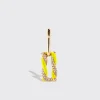 NEON YELLOW FRUIT HOOPS MONO EARRING>Boochier Outlet