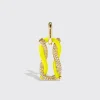 NEON YELLOW JUMBO FRUIT HOOPS PENDANT>Boochier Hot