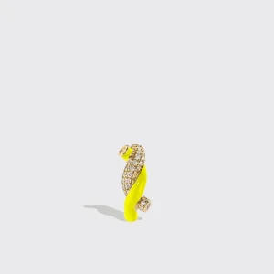 NEON YELLOW SMALL FRUIT HOOPS EARRINGS>Boochier Discount