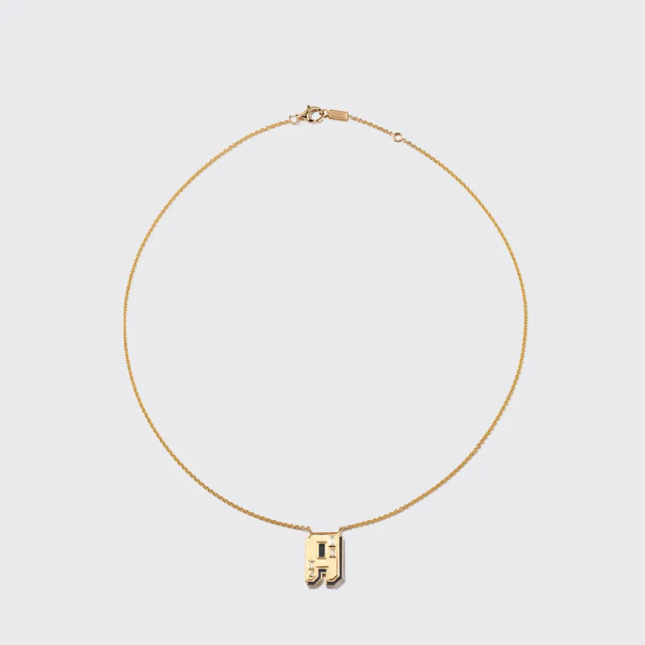 onyx_yellow_gold_letter_n_0.webp ONYX YELLOW GOLD LETTER NECKLACE>Boochier Outlet