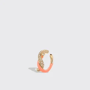 ORANGE FRUIT HOOPS EARCUFF>Boochier Fashion