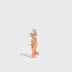 ORANGE FRUIT HOOPS EARRINGS>Boochier Fashion