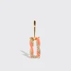 ORANGE FRUIT HOOPS MONO EARRING>Boochier Sale