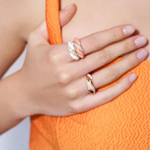 ORANGE MARSHMALLOW RING>Boochier Hot