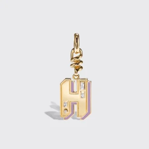 PHOSPHOSIDERITE NOSTALGIA LETTER CHARM>Boochier Hot