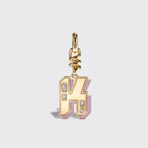 PHOSPHOSIDERITE NOSTALGIA LETTER CHARM>Boochier Hot