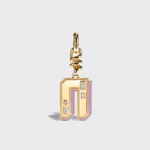 PHOSPHOSIDERITE NOSTALGIA LETTER CHARM>Boochier Hot