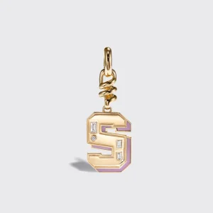 PHOSPHOSIDERITE NOSTALGIA LETTER CHARM>Boochier Hot