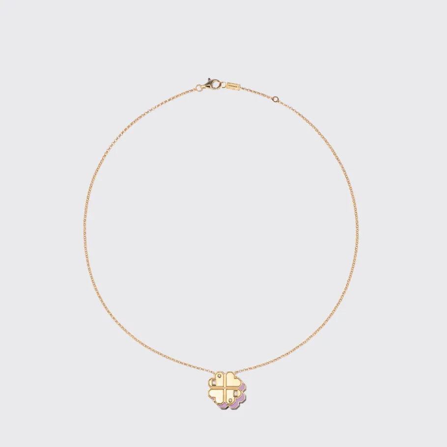 phosphosiderite_yellow_go_0-13.webp PHOSPHOSIDERITE YELLOW GOLD CLOVER LEAF NECKLACE>Boochier Outlet