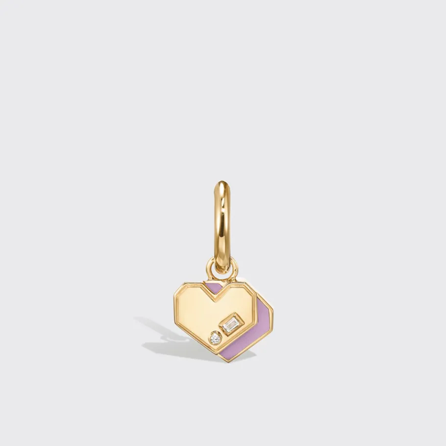 phosphosiderite_yellow_go_0-8.webp PHOSPHOSIDERITE YELLOW GOLD MINI HEART HOOP MONO EARRING>Boochier Fashion