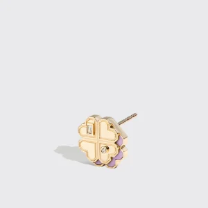 PHOSPHOSIDERITE YELLOW GOLD MINI CLOVER LEAF STUDS>Boochier Sale