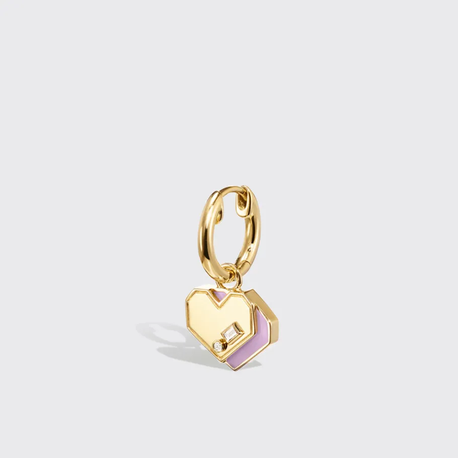 phosphosiderite_yellow_go_1-8.webp PHOSPHOSIDERITE YELLOW GOLD MINI HEART HOOP MONO EARRING>Boochier Fashion