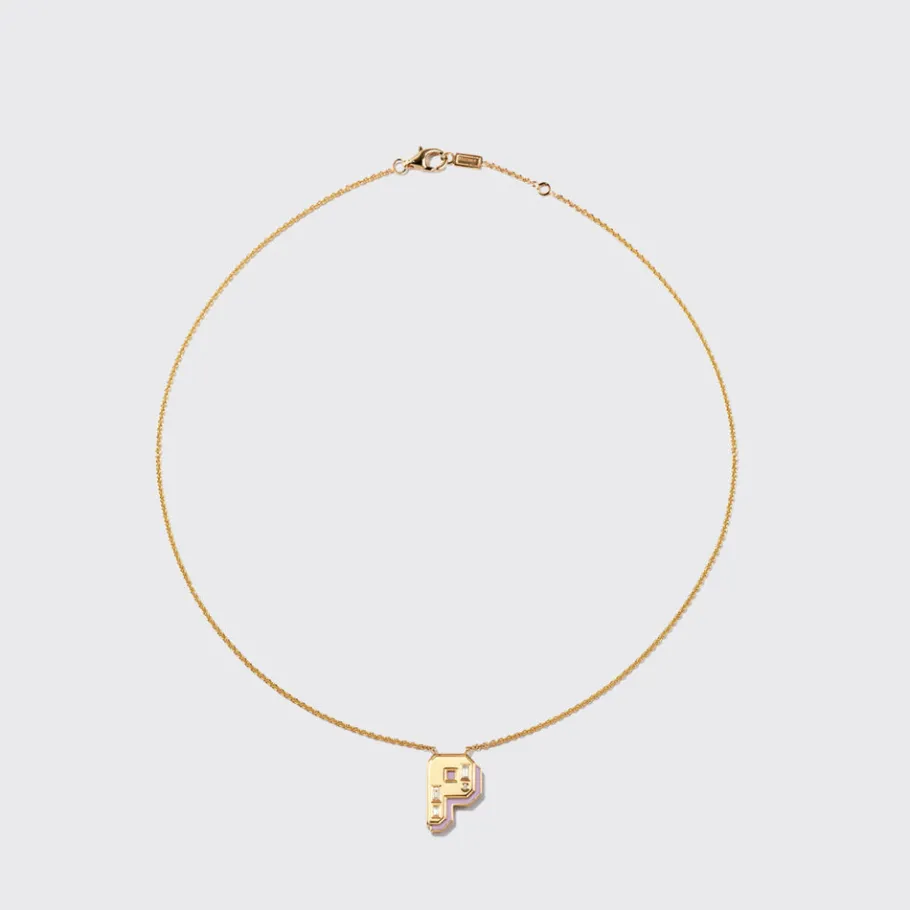 phosphosiderite_yellow_go_10.webp PHOSPHOSIDERITE YELLOW GOLD LETTER NECKLACE>Boochier New