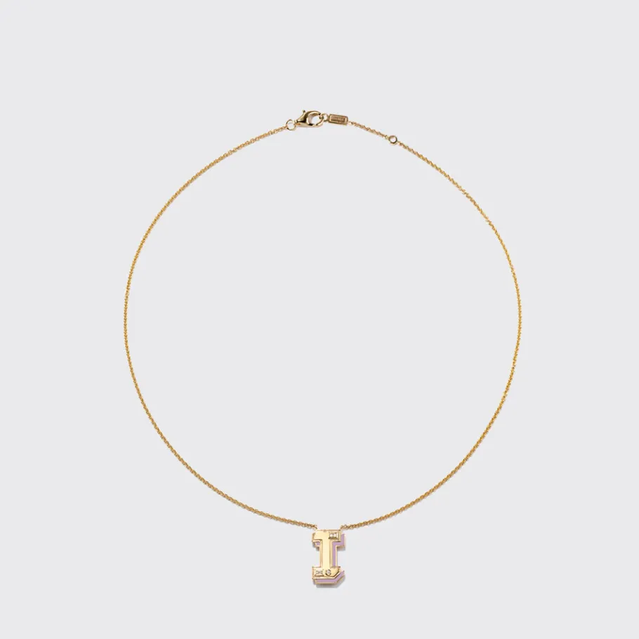 phosphosiderite_yellow_go_6.webp PHOSPHOSIDERITE YELLOW GOLD LETTER NECKLACE>Boochier New