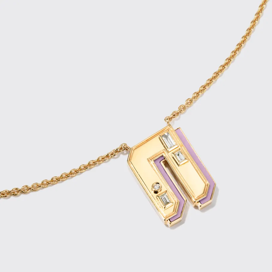 phosphosiderite_yellow_go_9.webp PHOSPHOSIDERITE YELLOW GOLD LETTER NECKLACE>Boochier New