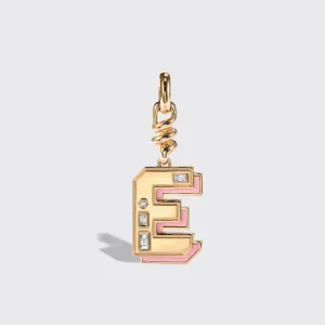 PINK OPAL NOSTALGIA LETTER CHARM>Boochier Hot