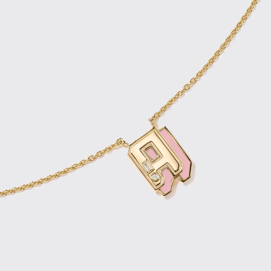 pink_opal_yellow_gold_min_1-6.webp PINK OPAL YELLOW GOLD MINI LETTER NECKLACE>Boochier Best