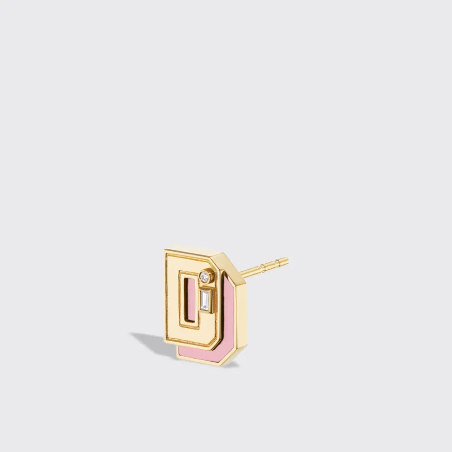 pink_opal_yellow_gold_min_5.webp PINK OPAL YELLOW GOLD MINI LETTER MONO STUD>Boochier Fashion