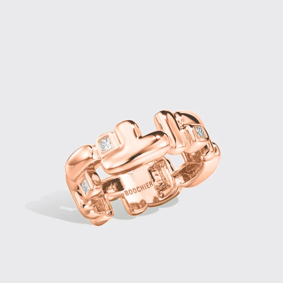 rose_gold_diamond_arcade__0.webp ROSE GOLD DIAMOND ARCADE DOUBLE ETERNITY RING>Boochier Sale