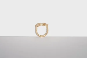 ROSE GOLD DIAMOND TIES RING>Boochier New