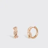 ROSE GOLD DIAMONDS SMALL TIES EARRING>Boochier New
