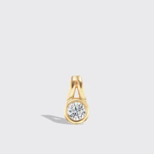 ROUND WHITE DIAMOND PENDANT>Boochier Hot