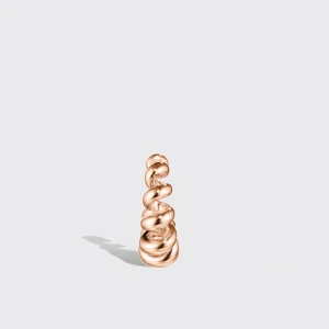 SMALL ROSE GOLD SLINKEE EARRINGS>Boochier New