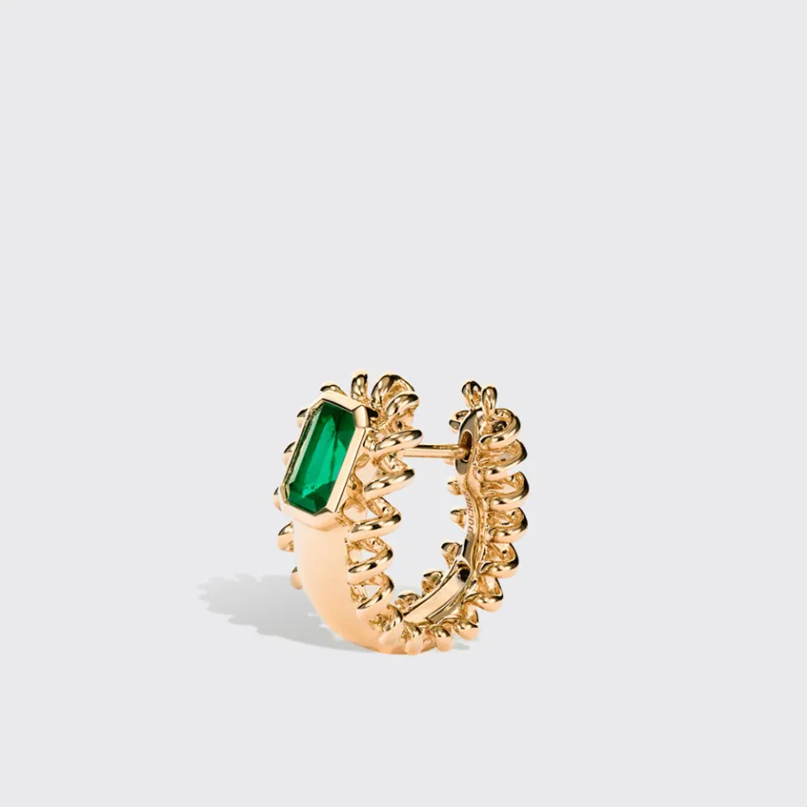 small_yellow_gold_emerald_1.webp SMALL YELLOW GOLD EMERALD SLINKEE ICON EARRINGS>Boochier Outlet