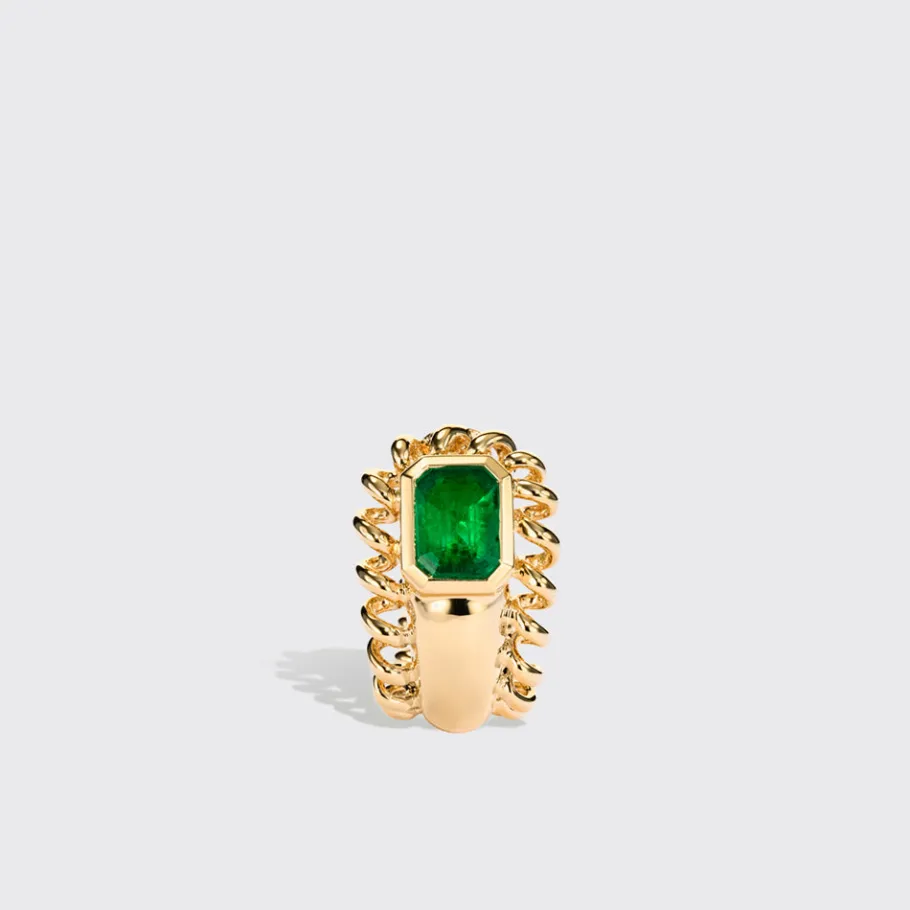 small_yellow_gold_emerald_2.webp SMALL YELLOW GOLD EMERALD SLINKEE ICON EARRINGS>Boochier Outlet