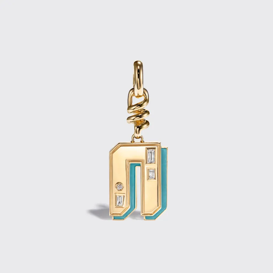 turquoise_nostalgia_lette_26.webp TURQUOISE NOSTALGIA LETTER CHARM>Boochier Discount